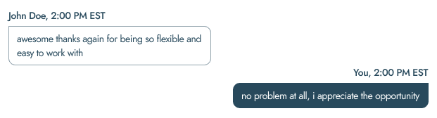 Messaging and planning step